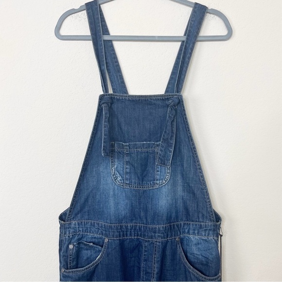 One Teaspoon Monroe Denim Overalls in Cowboy - Picture 2 of 10